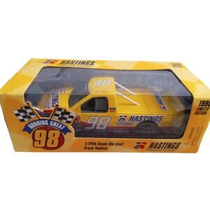 Hastings 1998 LTD ED Ford Racing Truck 1:24 Rob Rizzo Diecast Yellow